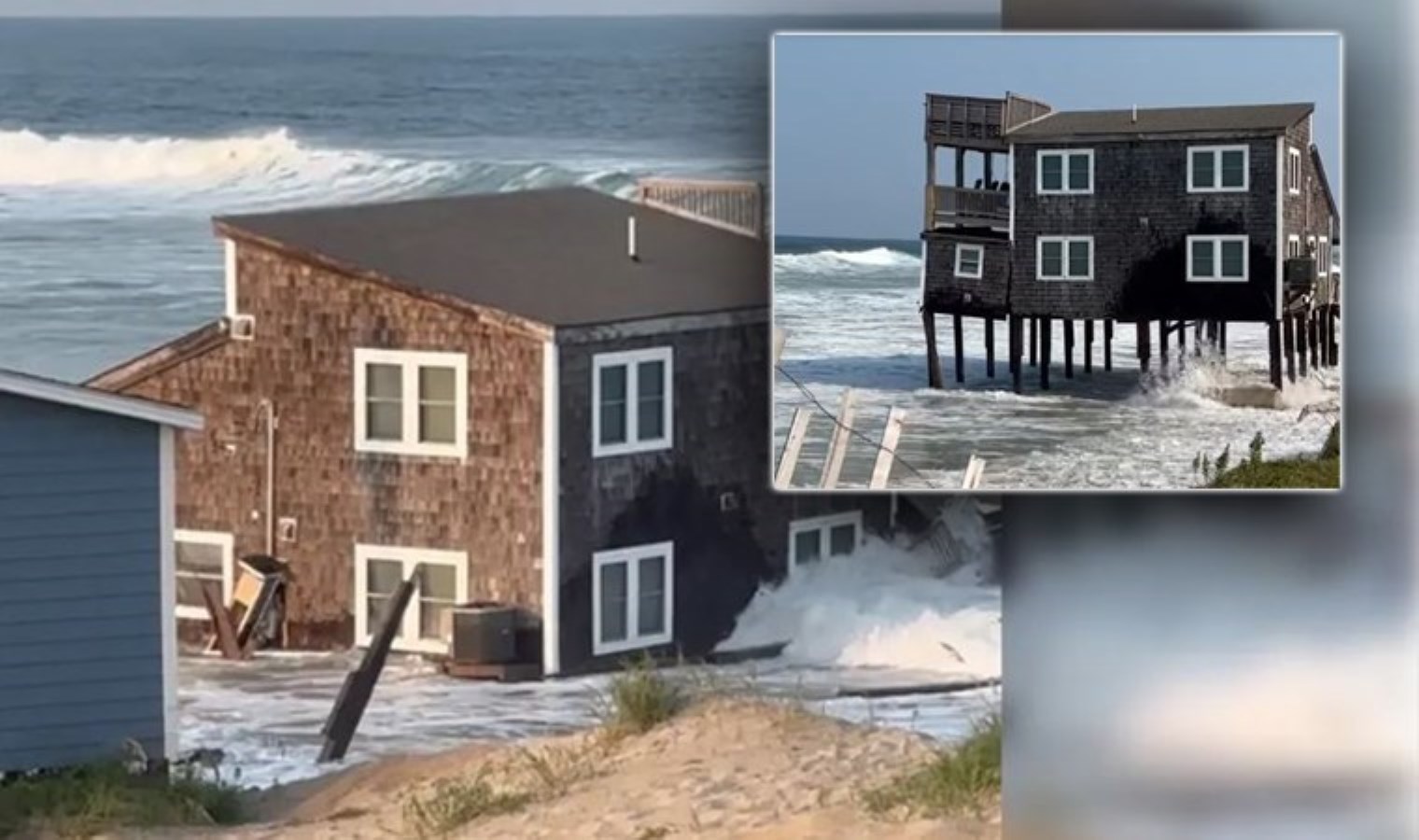 Kasırga sonrası bir mesken denizde kilometrelerce sürüklendi