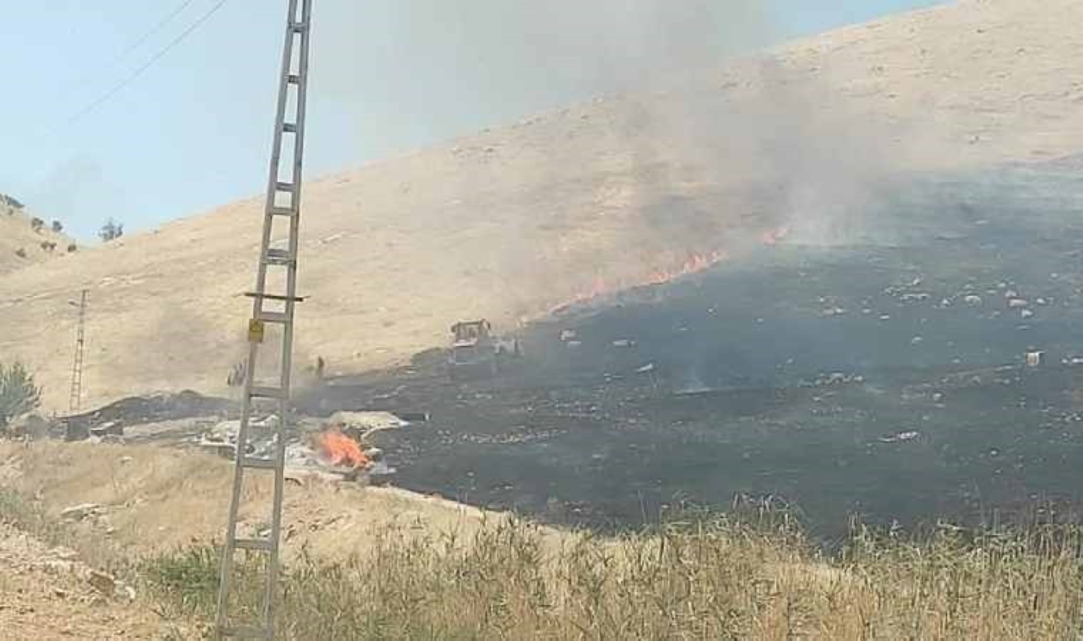 Kızıltepe Kavşağında Büyük Yangın