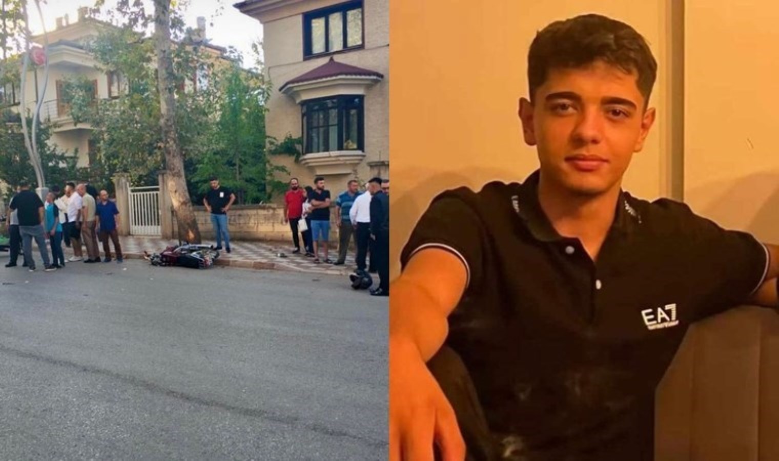 Motosikletiyle direğe çarpan Muhammed hayatını yitirdi