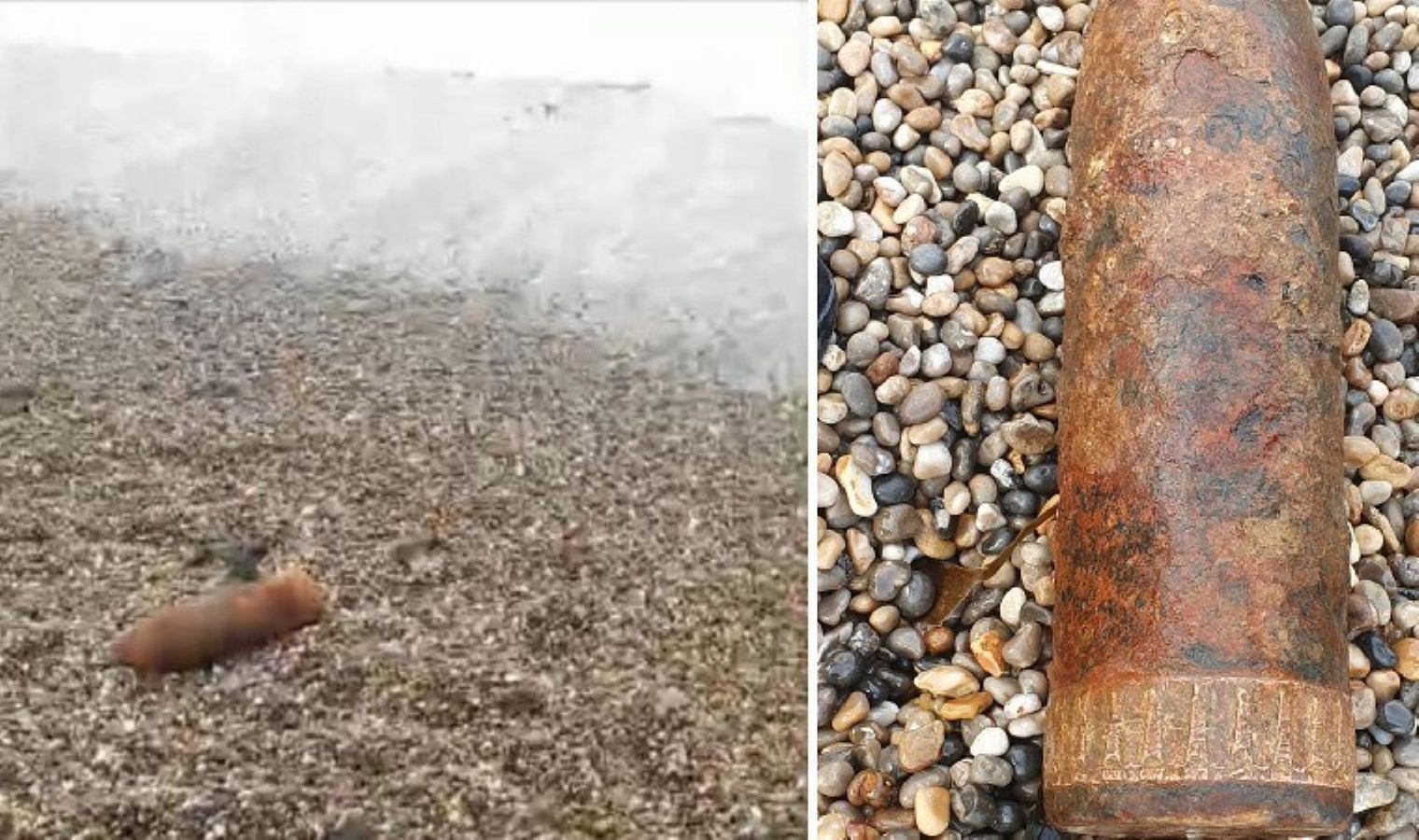 ‘Patlamamış bomba’ bulunmasının ardından plaj boşaltıldı