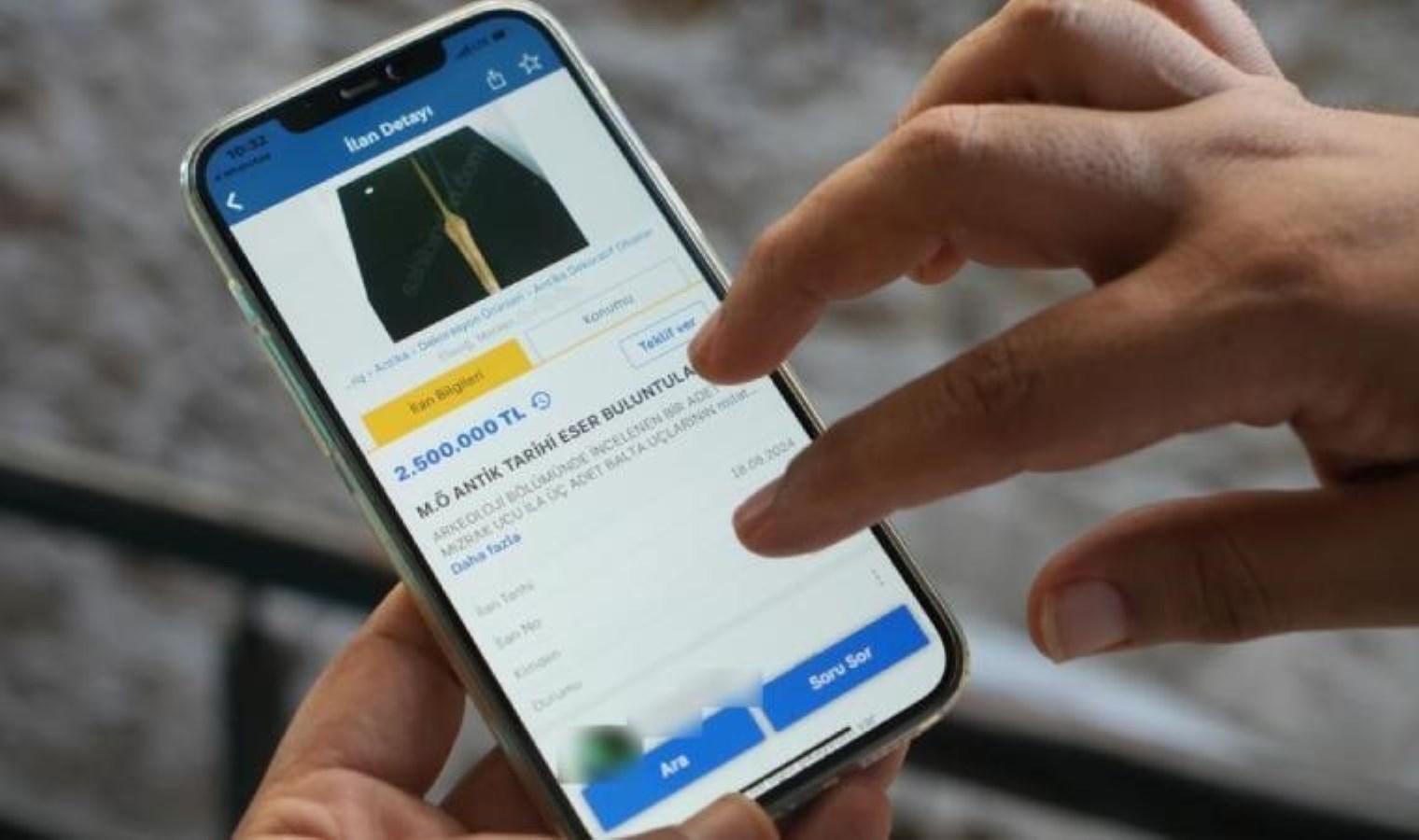 Tarihi eserleri internette satışa çıkardılar