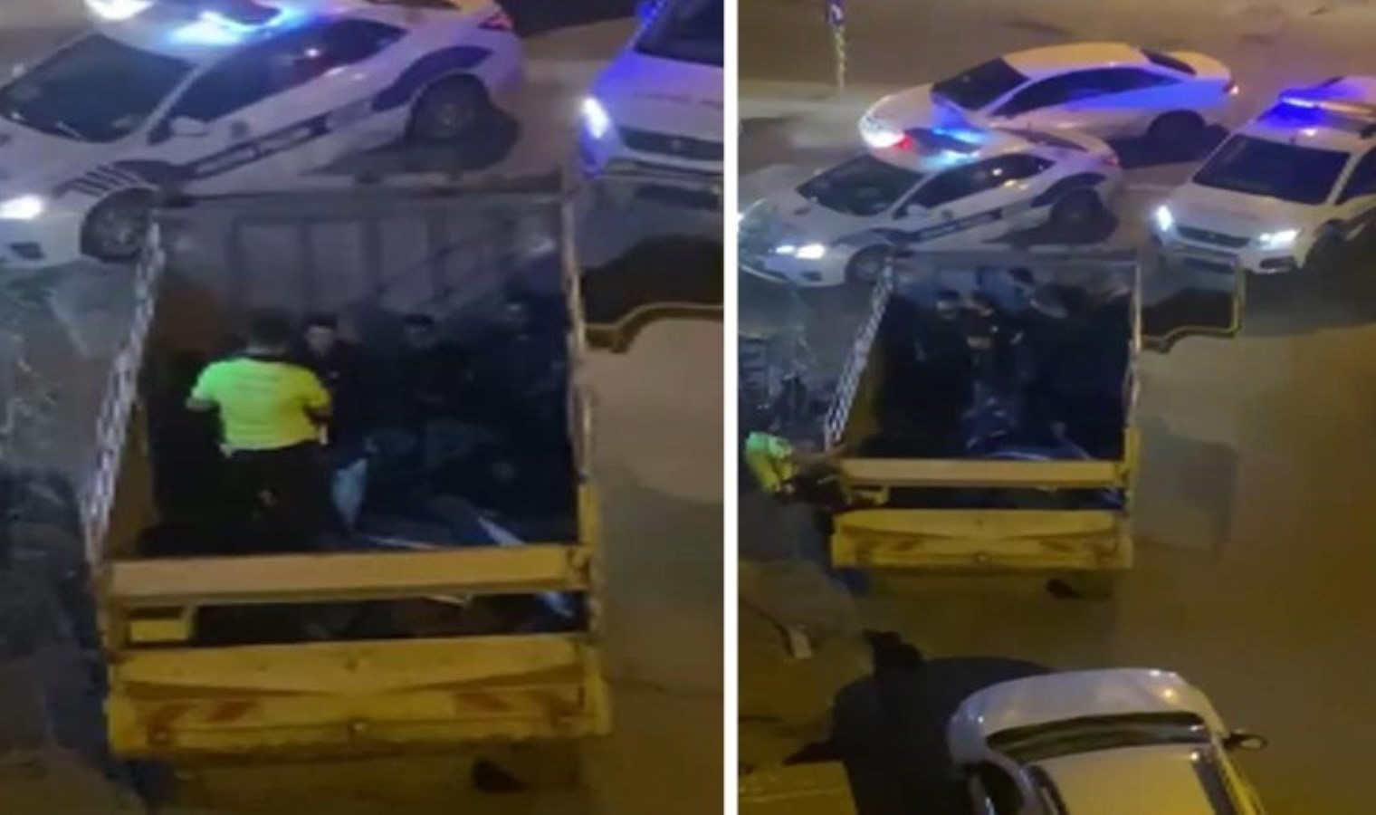 Yer: Arnavutköy… Kamyonet kasasındaki kaçak göçmenler yakalandı