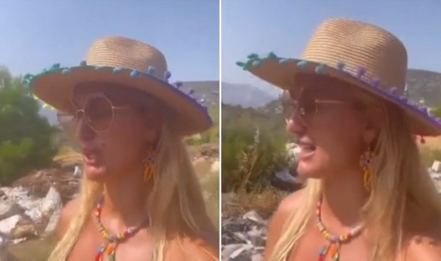 Yol kenarındaki çöpleri gören eski model Tuğba Özay çıldırdı!