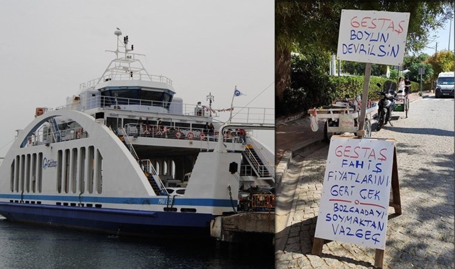 Bozcaada halkından GESTAŞ zamlarına büyük tepki