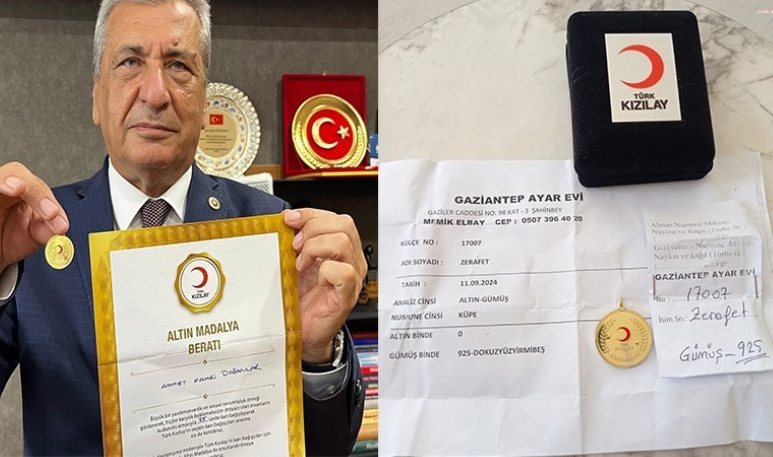 CHP’li Öztürkmen: Kızılay’ın verdiği altın madalyada altın oranı sıfır çıktı