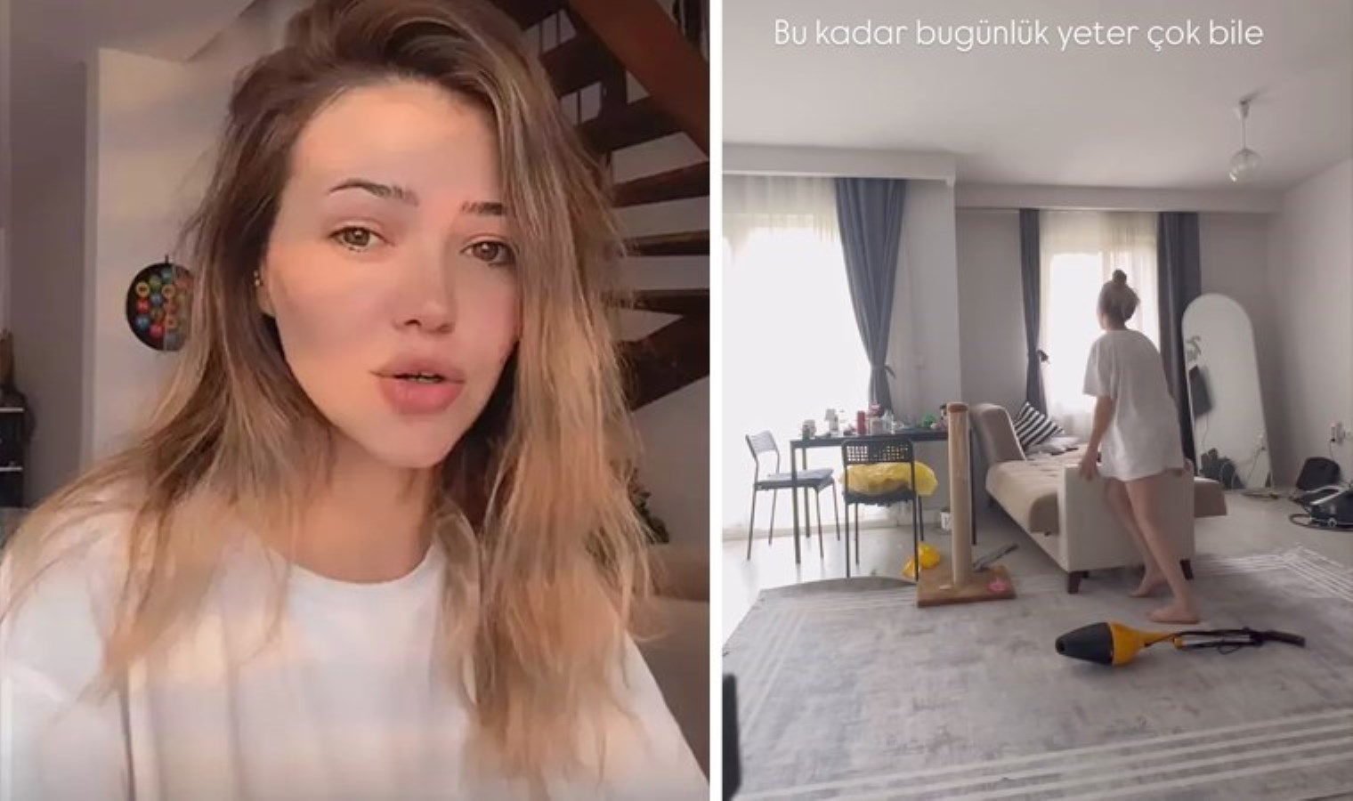 Fenomen Kübra Aykut’un ölmeden önce evini temizlediği görüntüler ortaya çıktı: 5 saat önce paylaşmıştı!