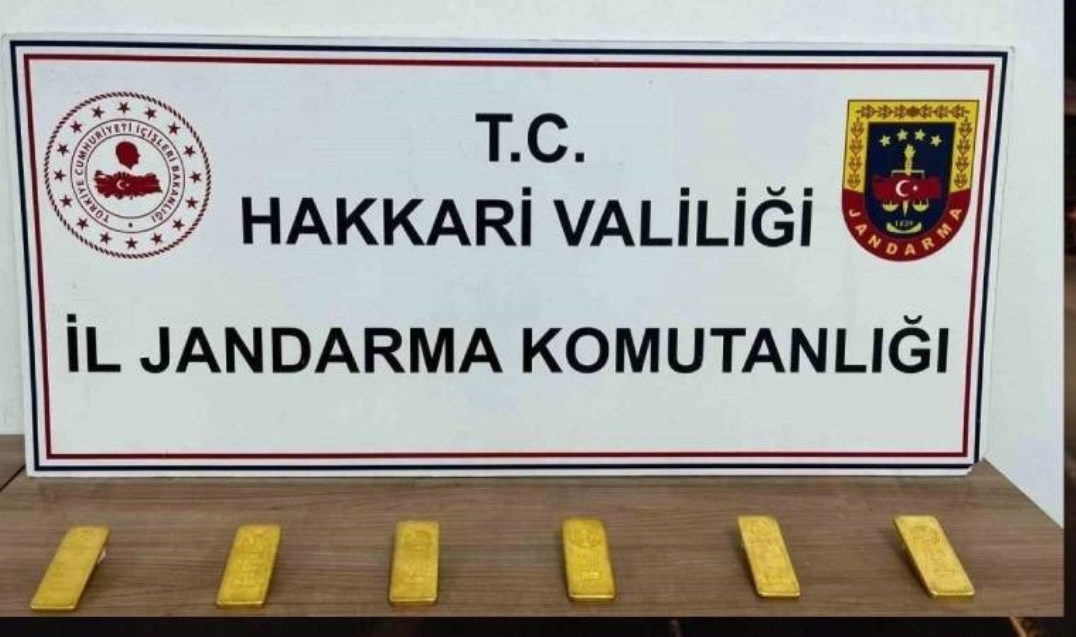 Hakkari’de 6 kilo külçe altın ele geçirildi