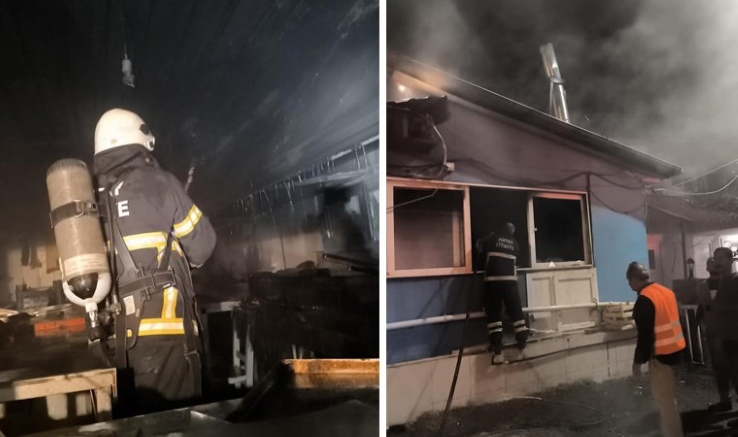 Hatay Dörtyol’da lokantada yangın paniği!