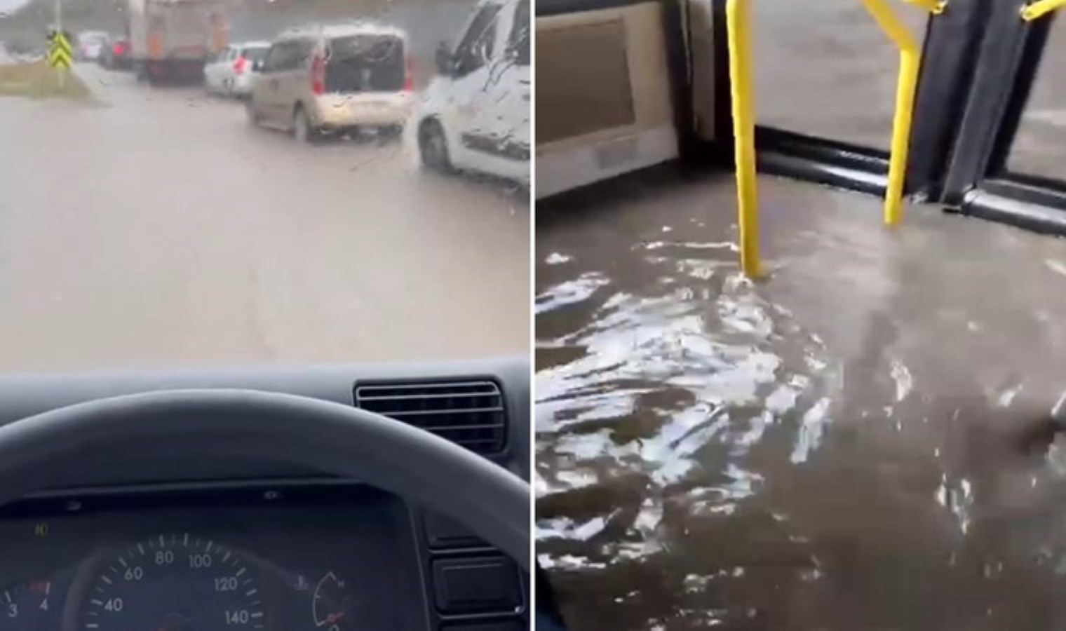 İstanbul’da kuvvetli sağanak felç etti: Ataşehir ve Ümraniye’de yollar göle döndü