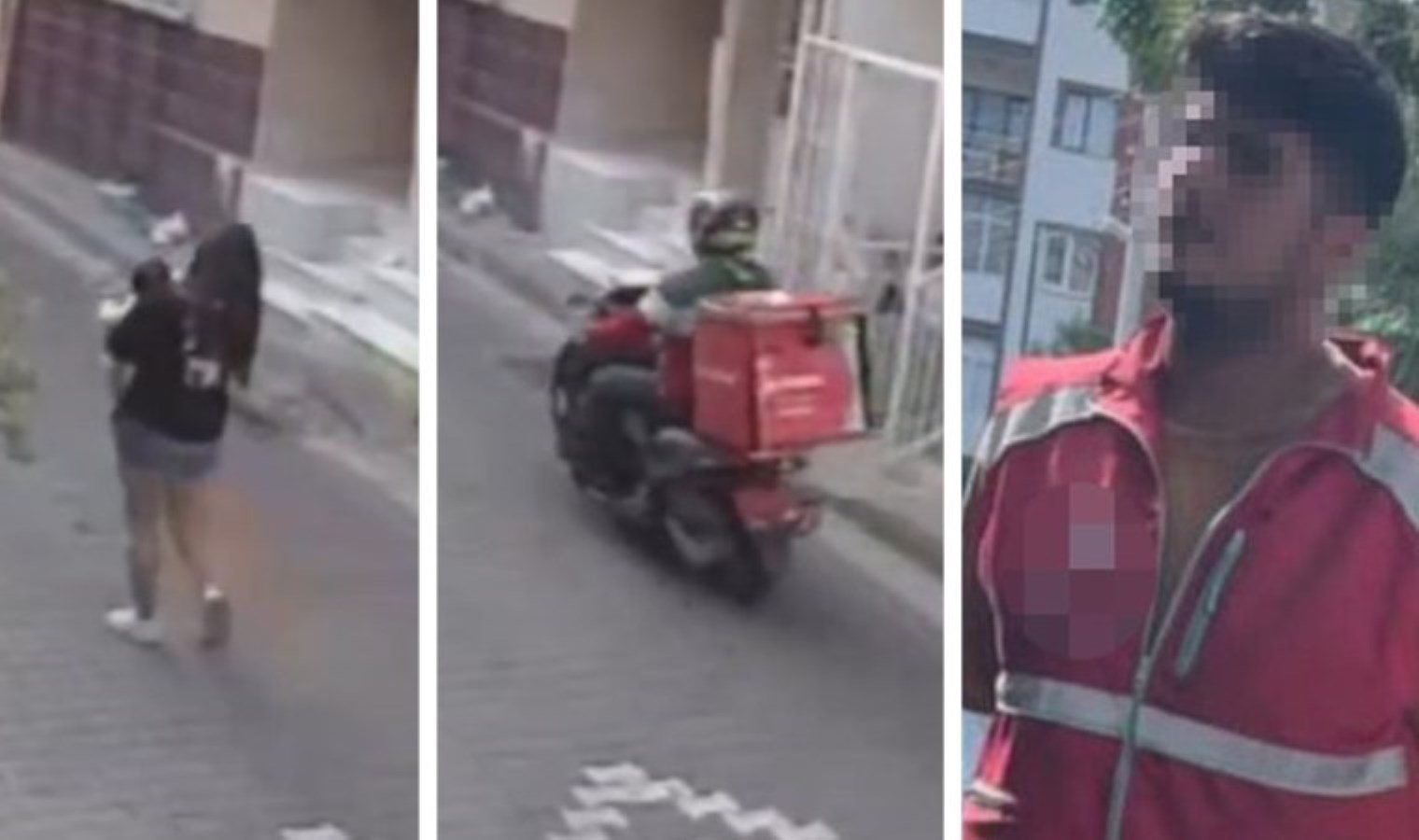 İzmir’de sokak ortasında iğrenç olay! Motokurye, kucağında çocuğuyla yürüyen kadını taciz etti