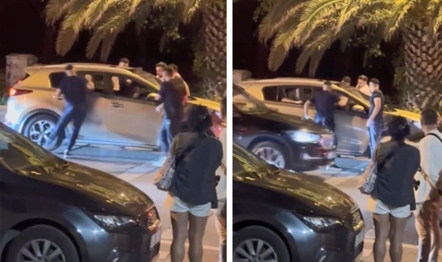 Kadıköy’de dehşet anları: Aracın önünü kesip içindekileri darbettiler!