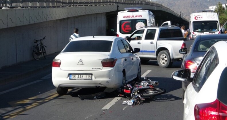 Kayseri’de aynı yerde iki ayrı kaza: 2 yaralı