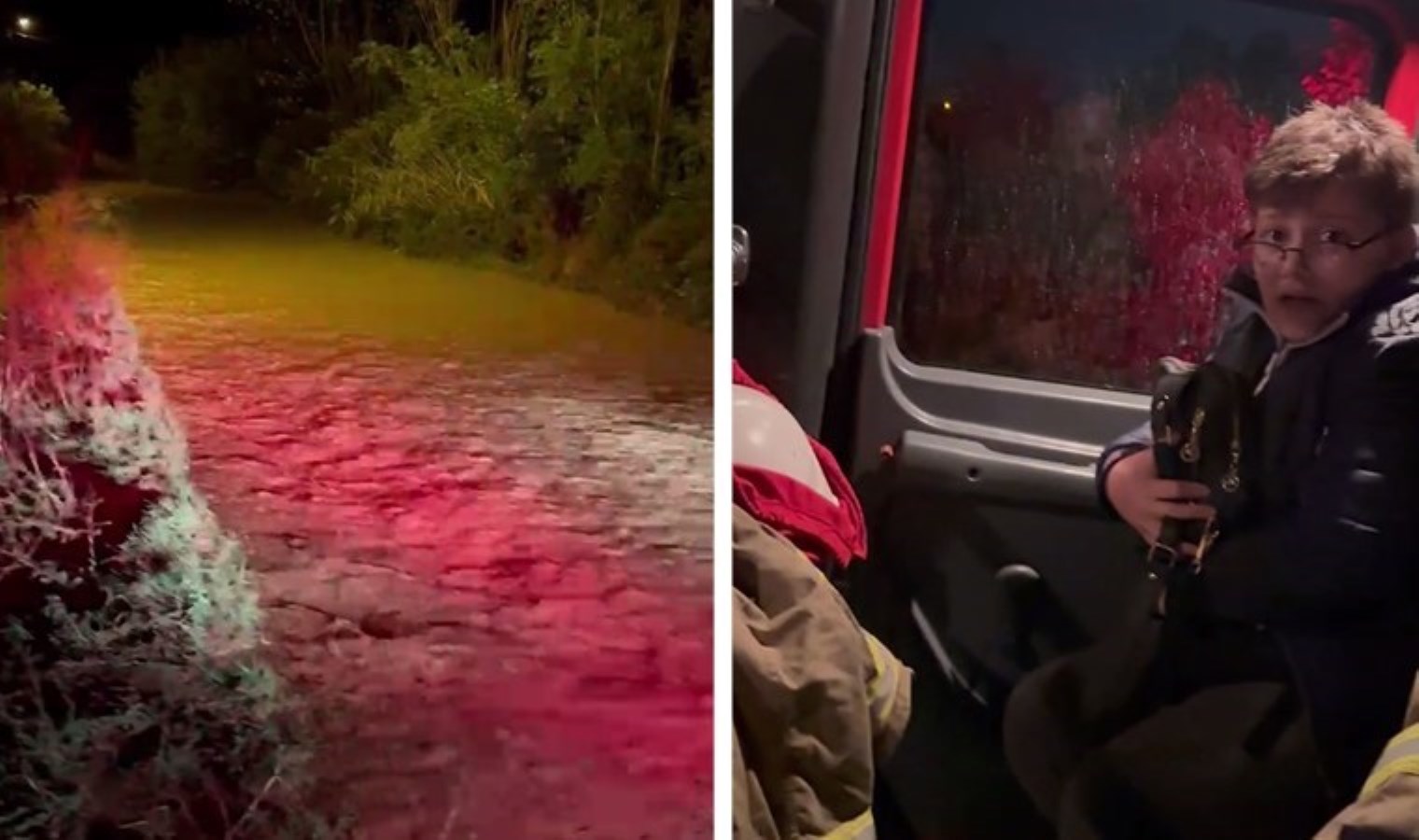 Kırıkkale’de sağanak: Anne-çocuğu itfaiye kurtardı