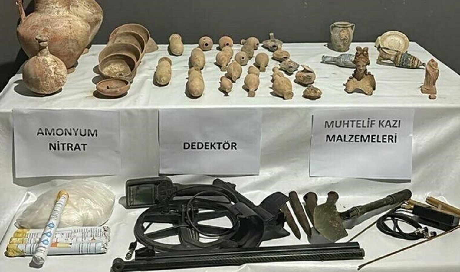 Manisa’da 37 tarihi eser ele geçirildi: 3 gözaltı