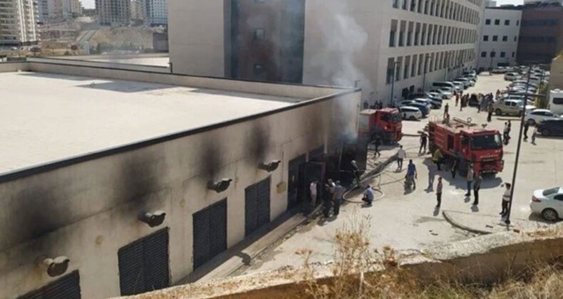 Mardin’de hastane trafosunda yangın