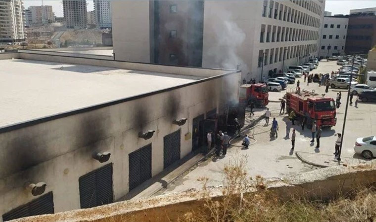 Mardin’de hastane trafosunda yangın