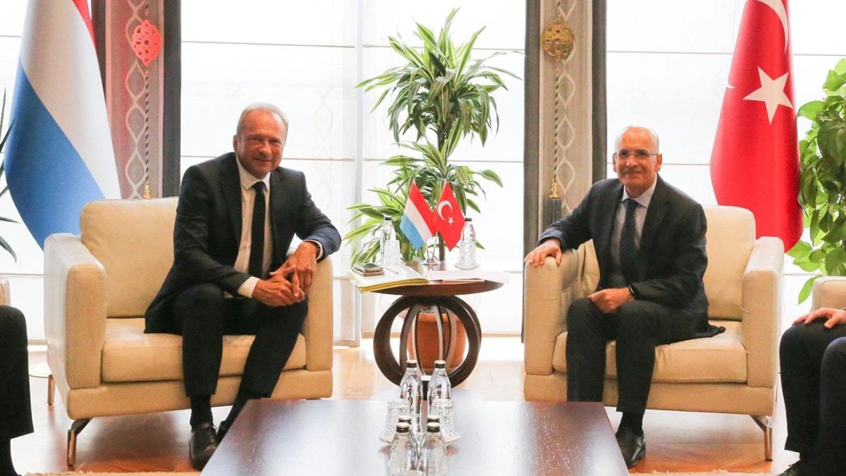 Mehmet Şimşek, Lüksemburg Maliye Bakanı’nı ağırladı