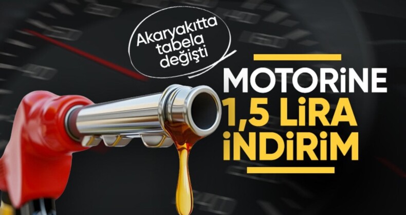 Motorin fiyatlarında indirime gidildi