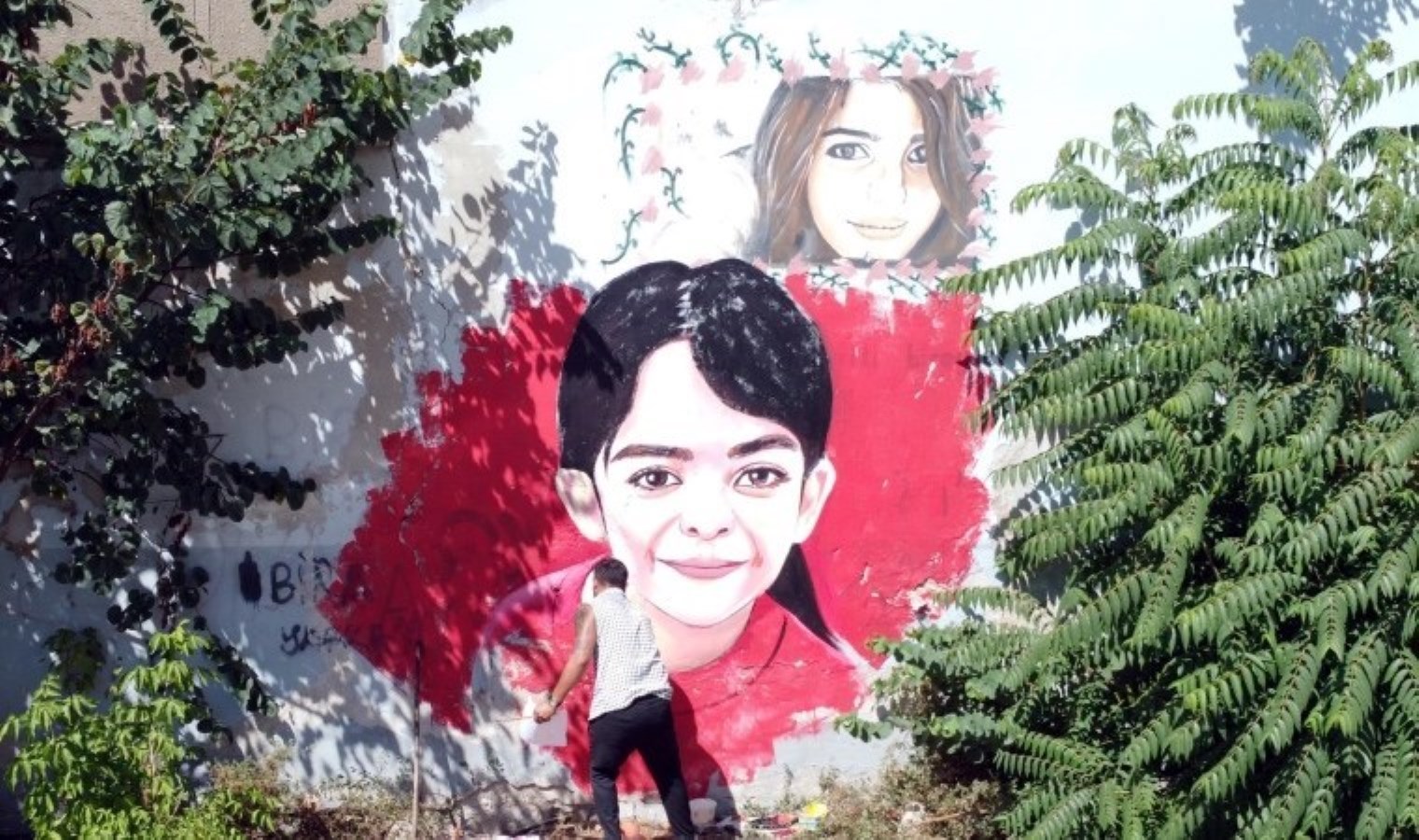 Özgecan’ı da resmetmişti… Azeri asıllı ressam Narin’in resmini duvara çizdi