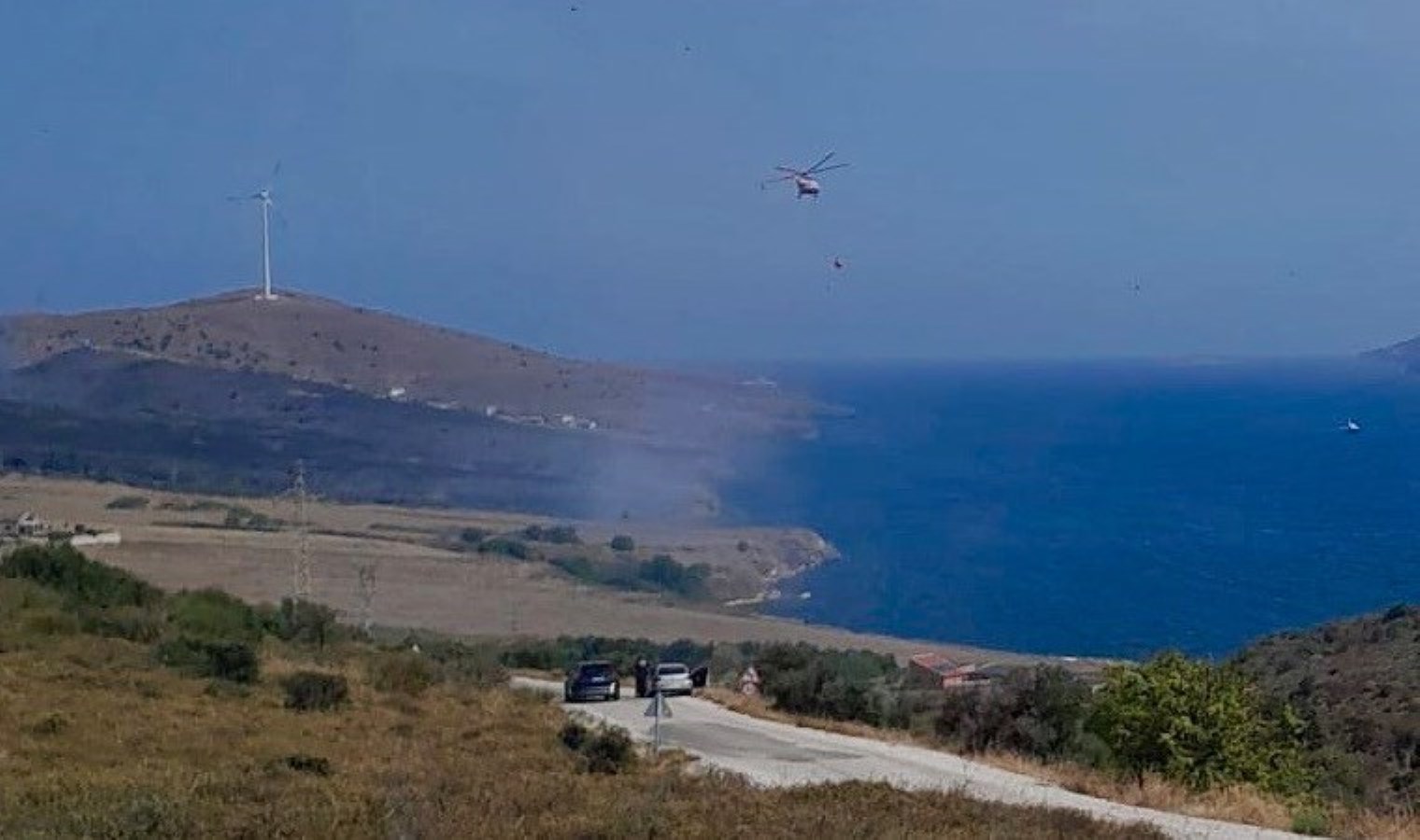 Paşalimanı Adası’nda yangın! Karadan ve havadan müdahale sürüyor…