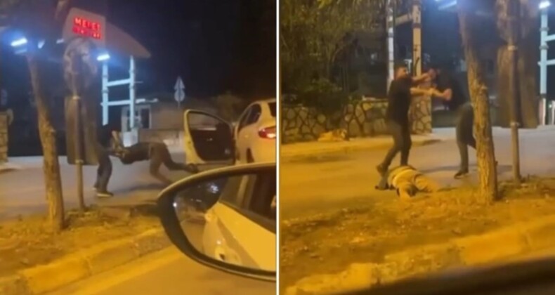 Pendik’te tekmeli yumruklu sinyal kavgası kamerada