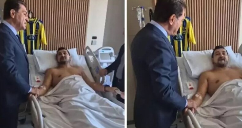 Serhat Akın’ın hastaneden ilk görüntüleri: Mustafa Sarıgül ziyarete geldi