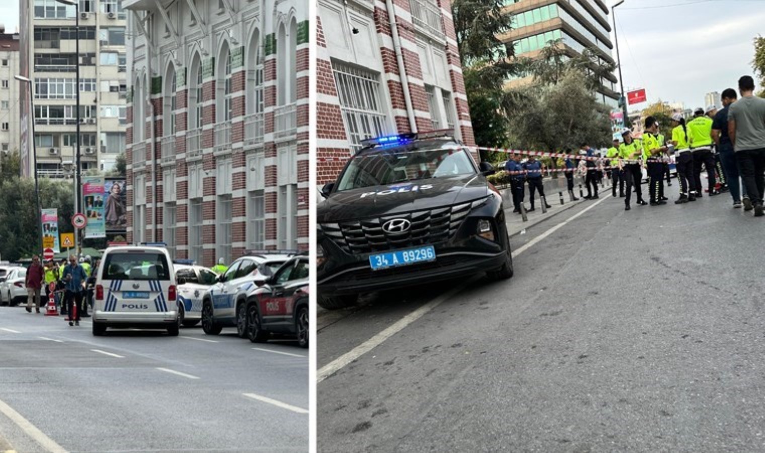Şişli’de Cevahir AVM yanında feci kaza: Polis aracı anne ve kızına çarptı!