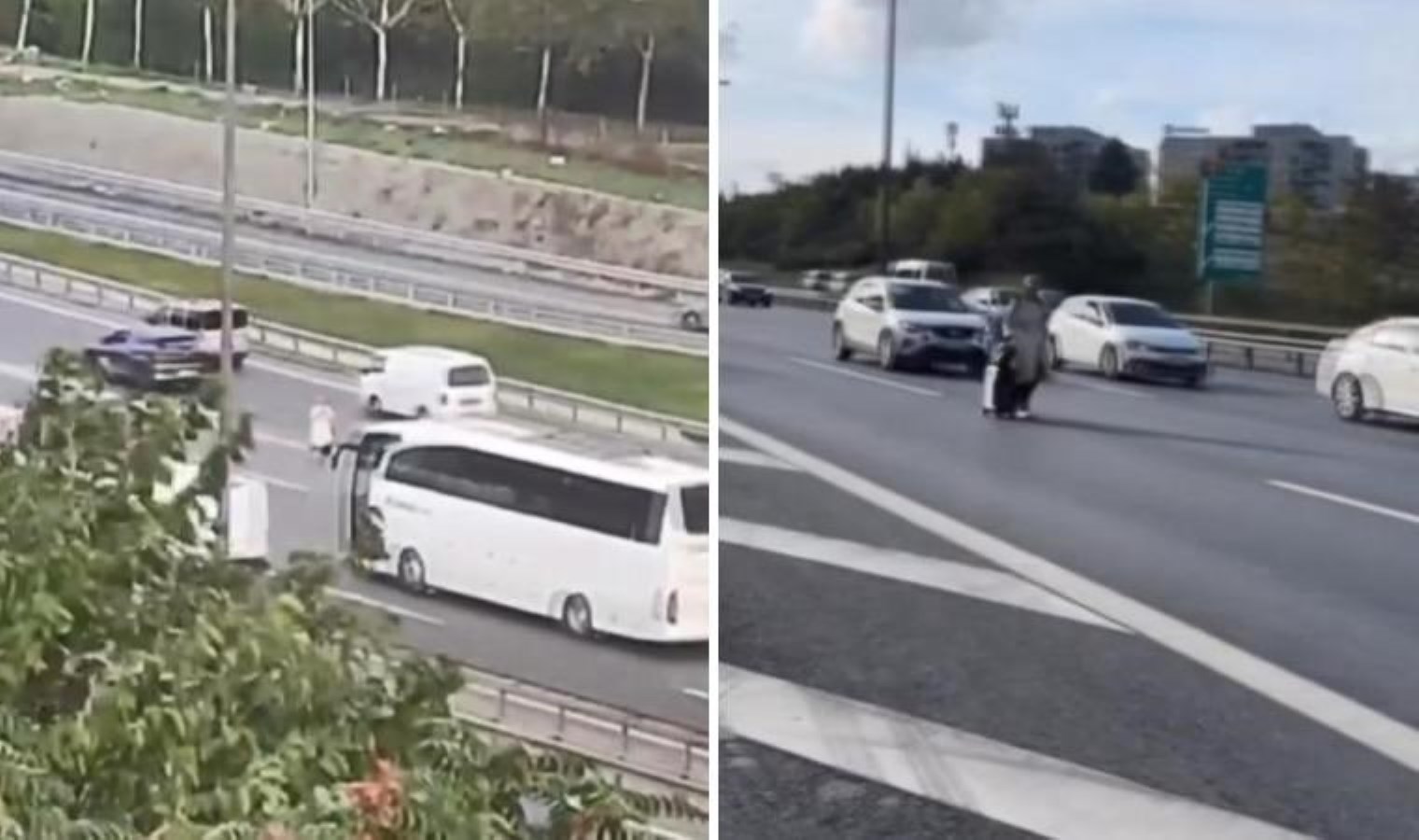 Sultangazi TEM Otoyolunda yürüdü; ölüme davetiye çıkardı