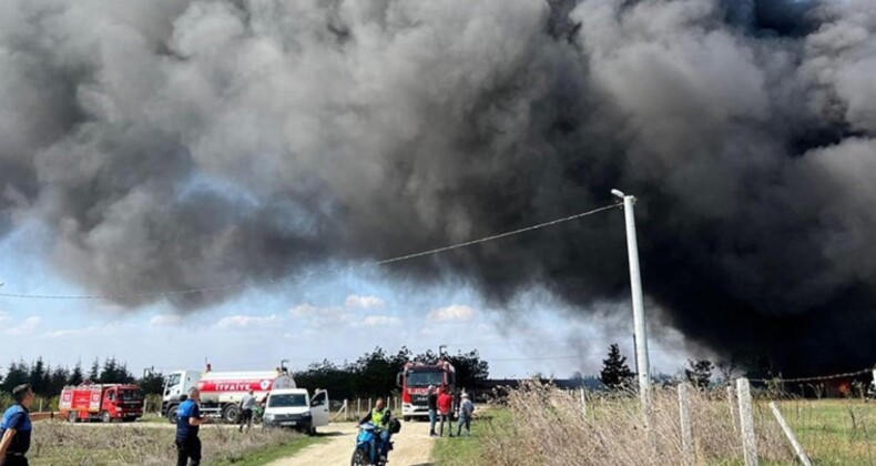 Tekirdağ’da fabrika yangını 2 saatte kontrol altına alındı: Vali Soytürk’ten açıklama geldi