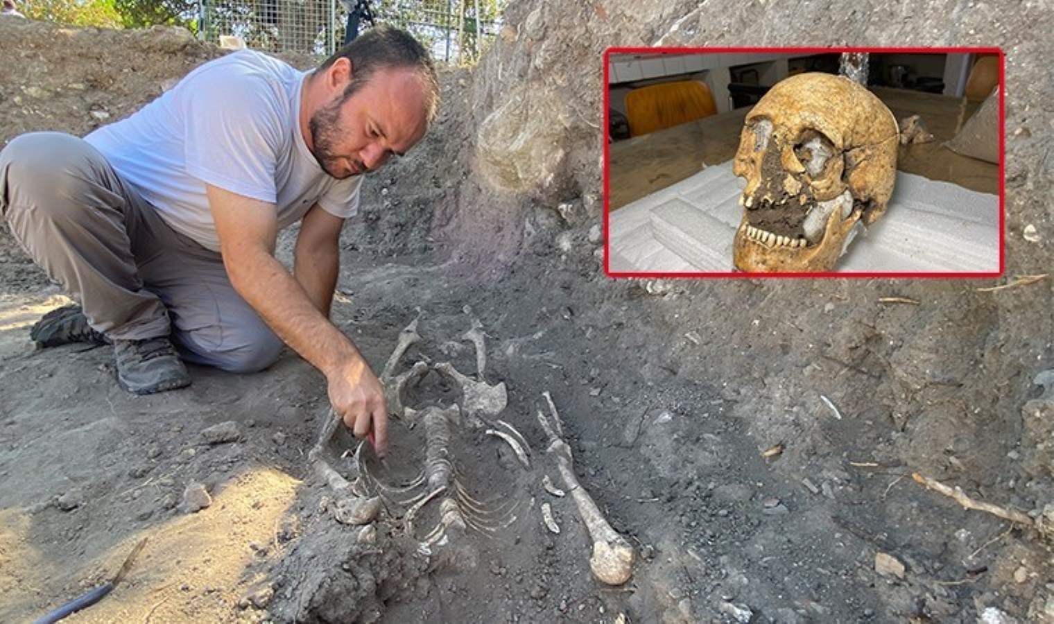 Troya Ören Yeri’nde 3 bin yıllık iskelet bulundu: Yüzlendirme çalışmaları başlıyor