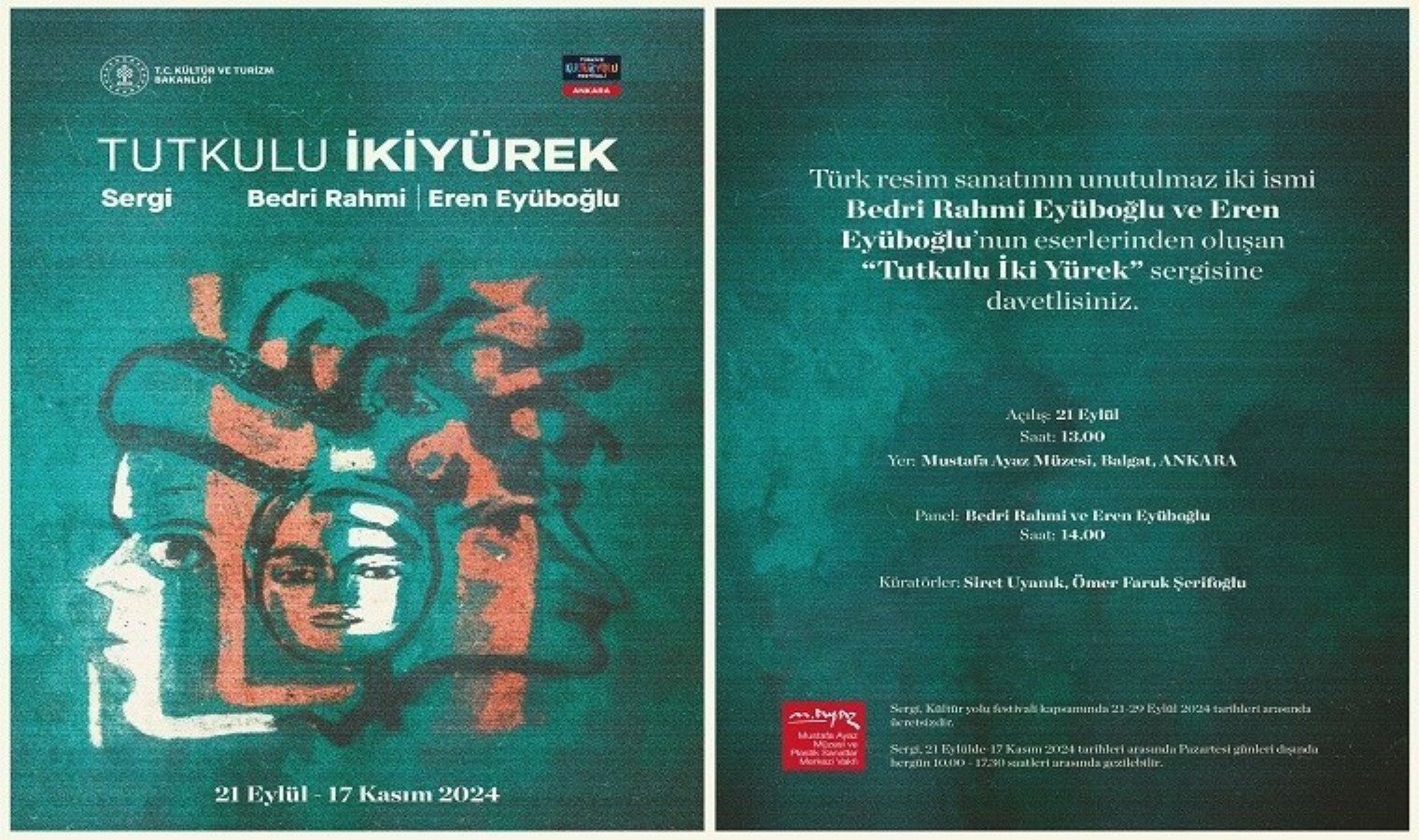 “Tutkulu İki Yürek” Sergisi Açılıyor