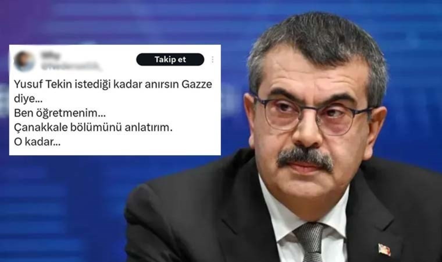 Yusuf Tekin kendisine yapılan ‘istediği kadar anırsın’ paylaşımına yanıt verdi