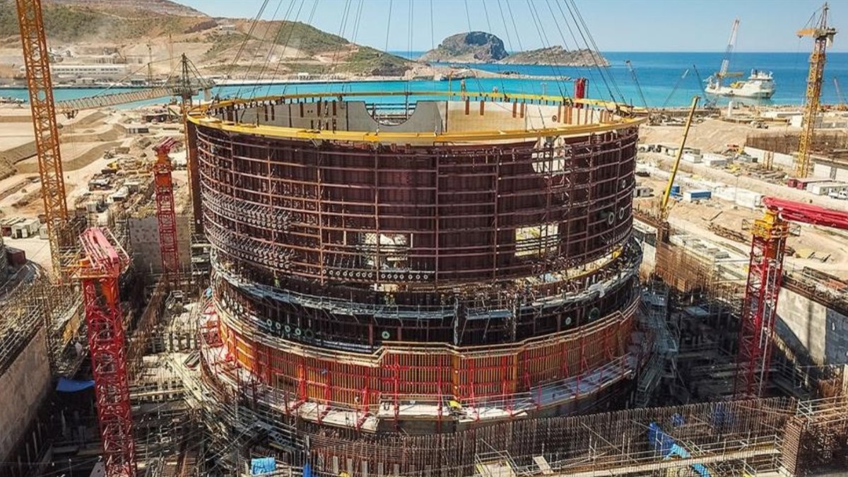 Akkuyu Nükleer Güç Santrali’nin ilk reaktör inşaatında son aşama