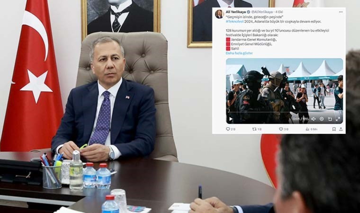 Ali Yerlikaya’dan ‘bir gün sonra’ paylaşım geldi: ‘Son olaylarla ilgili brifing aldım’