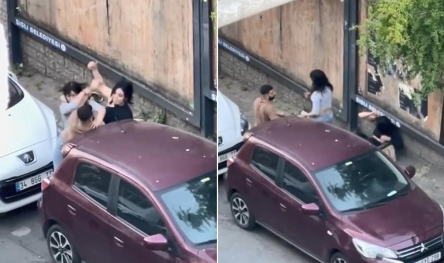 Anbean kaydedildi… Şişli’de gece kulübü çıkışı kavga!