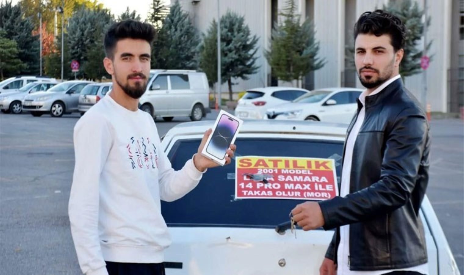 Araba fiyatına telefon! Iphone ile otomobili takas ettiler