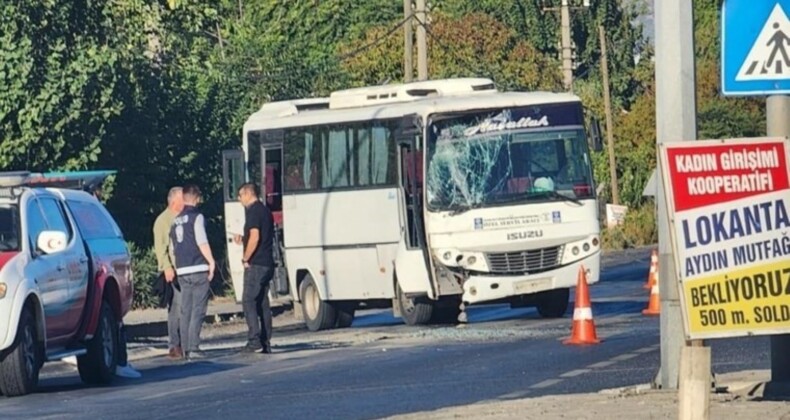 Aydın’da işçi servisleri çarpıştı: Çok sayıda yaralı var!