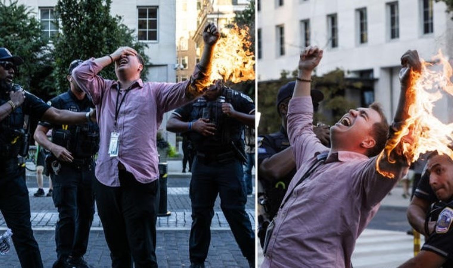 Beyaz Saray yakınında kendini yakmaya çalıştı: ‘Yalan haberi durdurun’