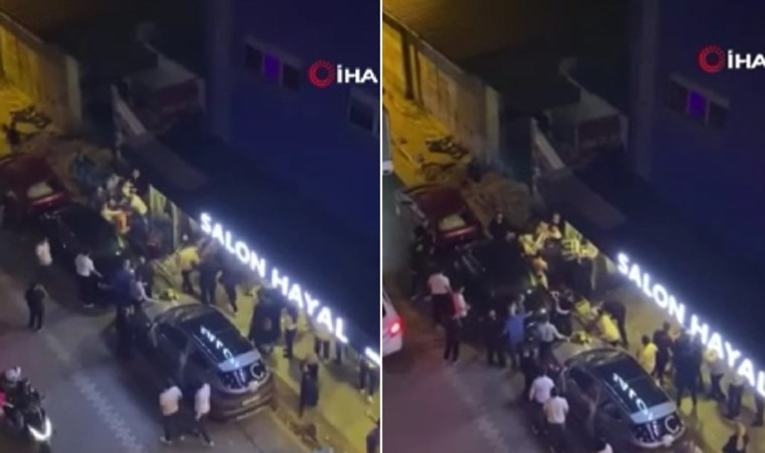 Düğünde davetliler birbirine girdi… Sandalyeler havada uçuştu!