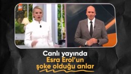 Esra Erol’un canlı yayında şoke olduğu anlar kameraya yansıdı