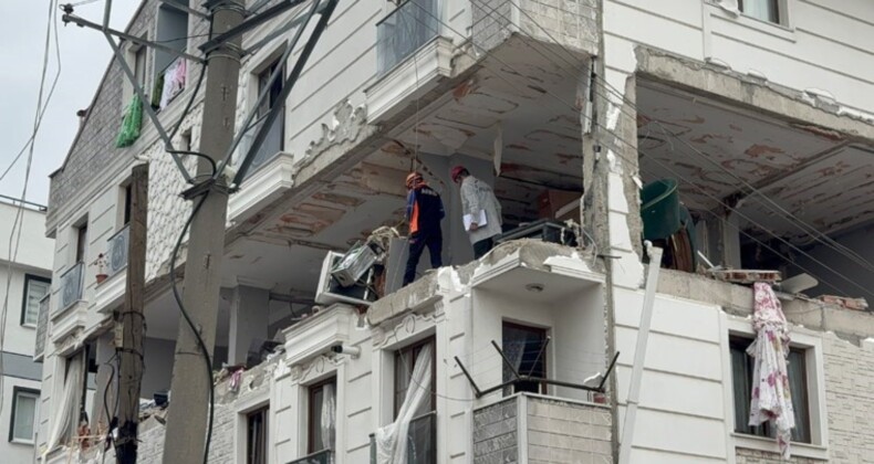 Gebze’de patlama sonrası büyük tahribat: ‘Duvar parçalandı ve karşı binayı etkiledi’