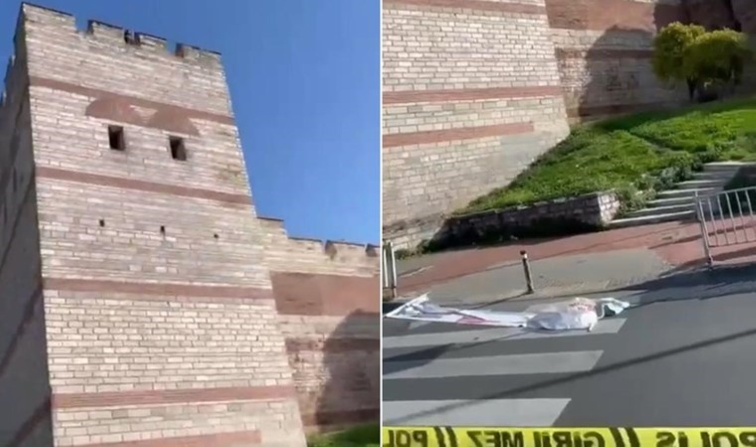 İstanbul’da surlarda dehşet: Kadının kafasını kesip surlardan attı, ardından intihar etti