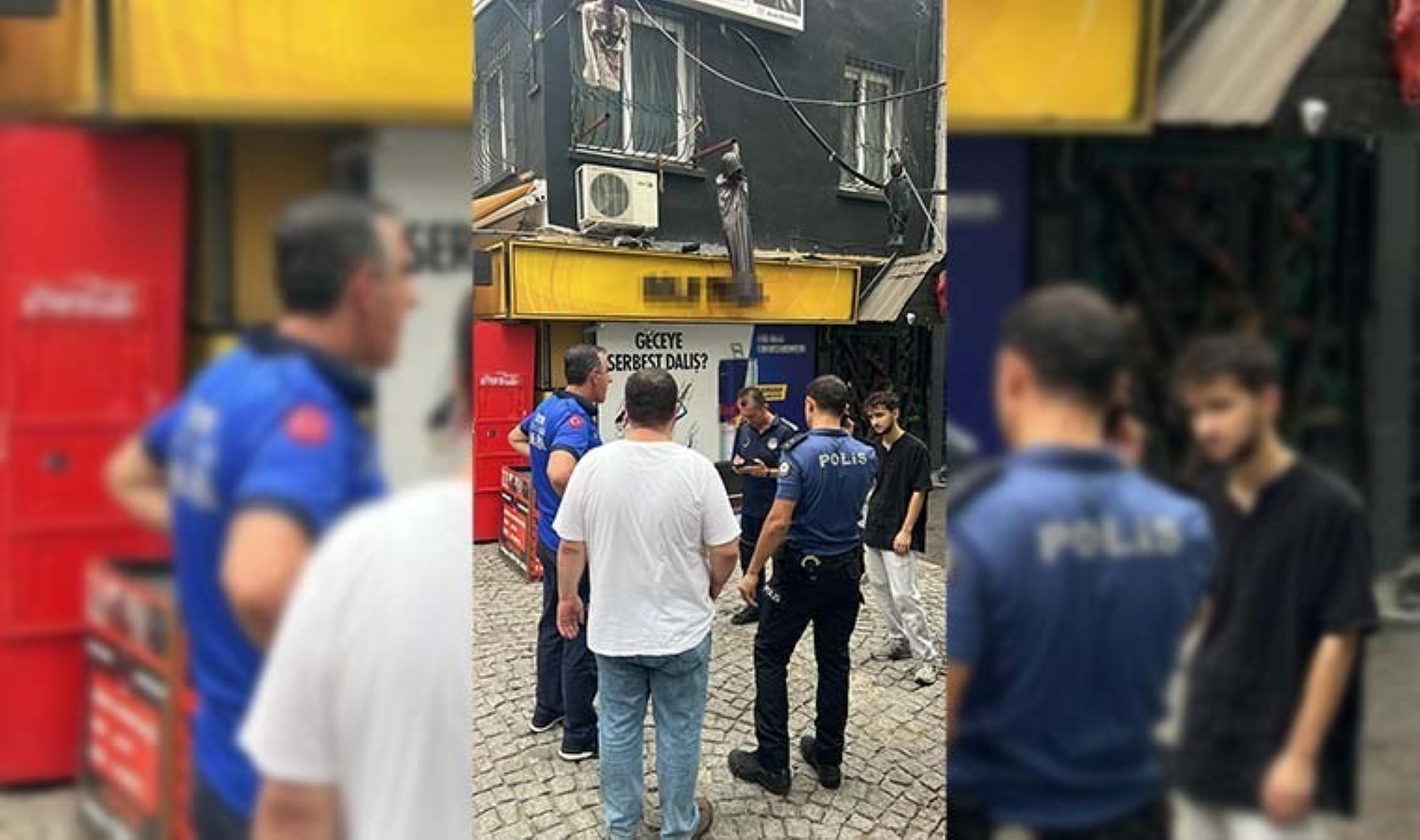 İzmir’de korku evinin reklam amaçlı astığı cansız mankenler toplatıldı