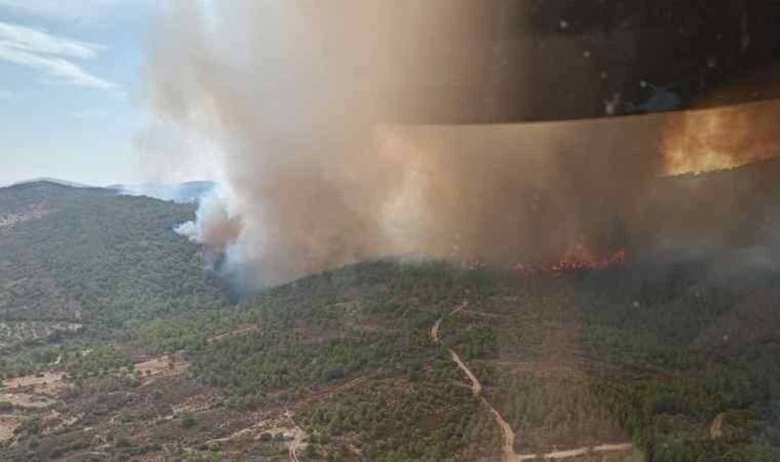İzmir’de orman yangını… Ekipler müdahale ediyor