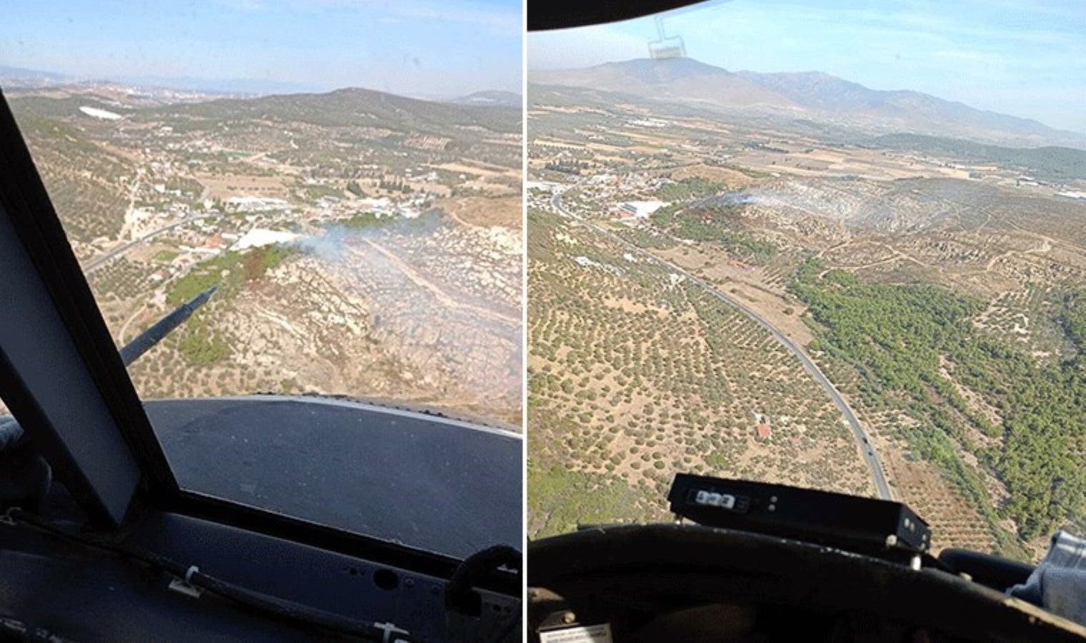 İzmir’in Foça’da orman yangını!