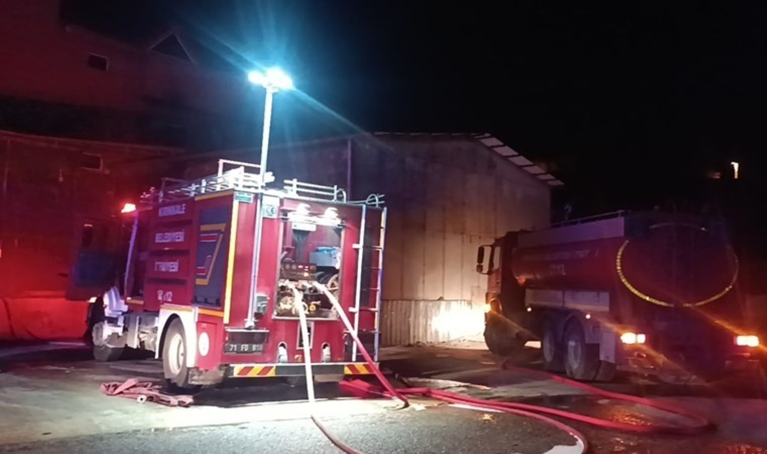 Kırıkkale’de tekstil atölyesinde yangın!