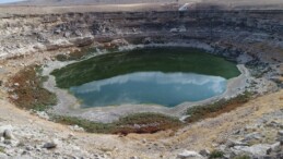 Konya’daki Timraş Obruk Gölü bu yıl da kurudu