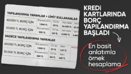 Kredi kartı yapılandırma süreci başlıyor