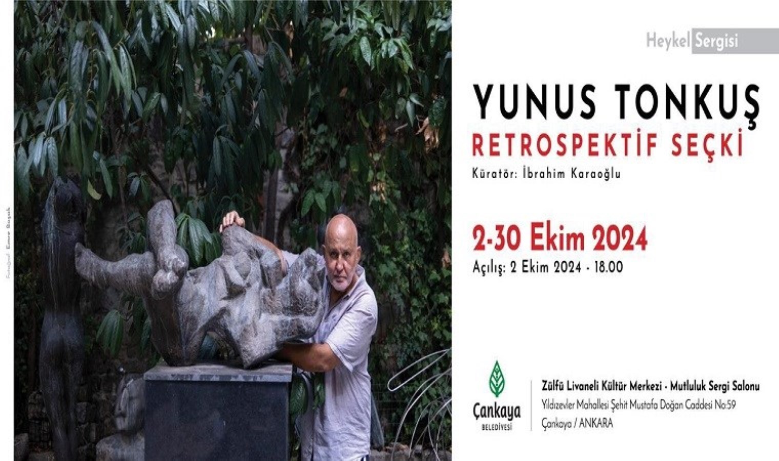 Yunus Tonkuş Retrospektif Seçki Sergisi Zülfü Livaneli Kültür Merkezi’nde