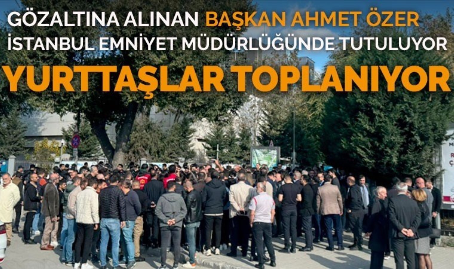 Ahmet Özer gözaltına alınmıştı… Yurttaşlar emniyetin önünde toplanıyor!